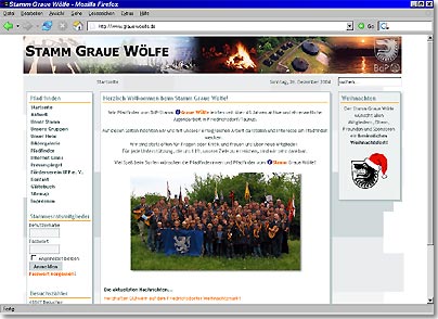 Alte Homepage